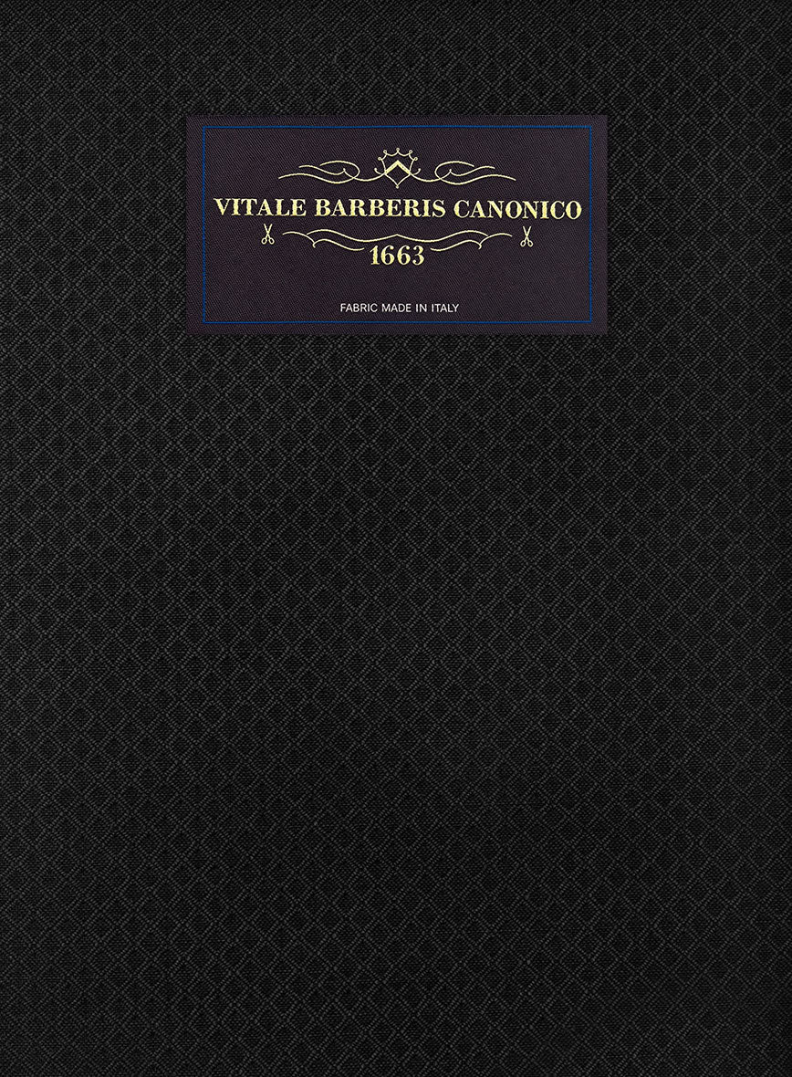 VBC Perennial Black Diamond Weave Wool Pants - StudioSuits