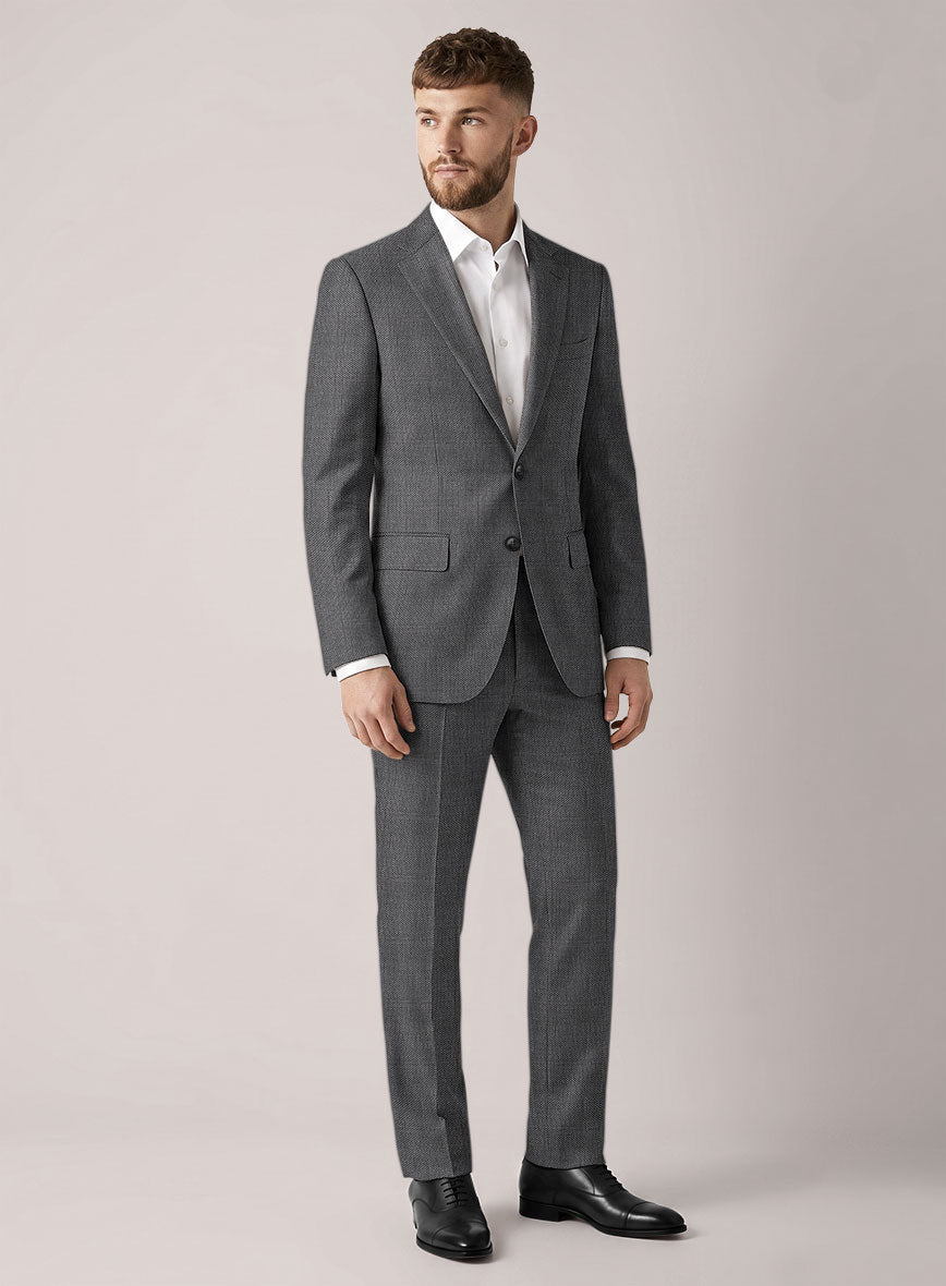 VBC Perennial Blackstone Mini Birdseye Wool Suit - StudioSuits