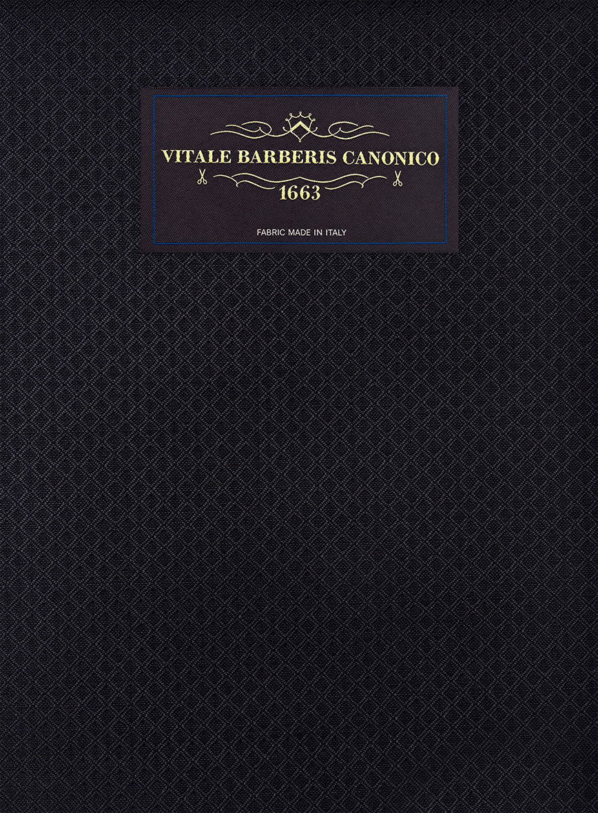 VBC Perennial Blue Diamond Weave Wool Pants - StudioSuits