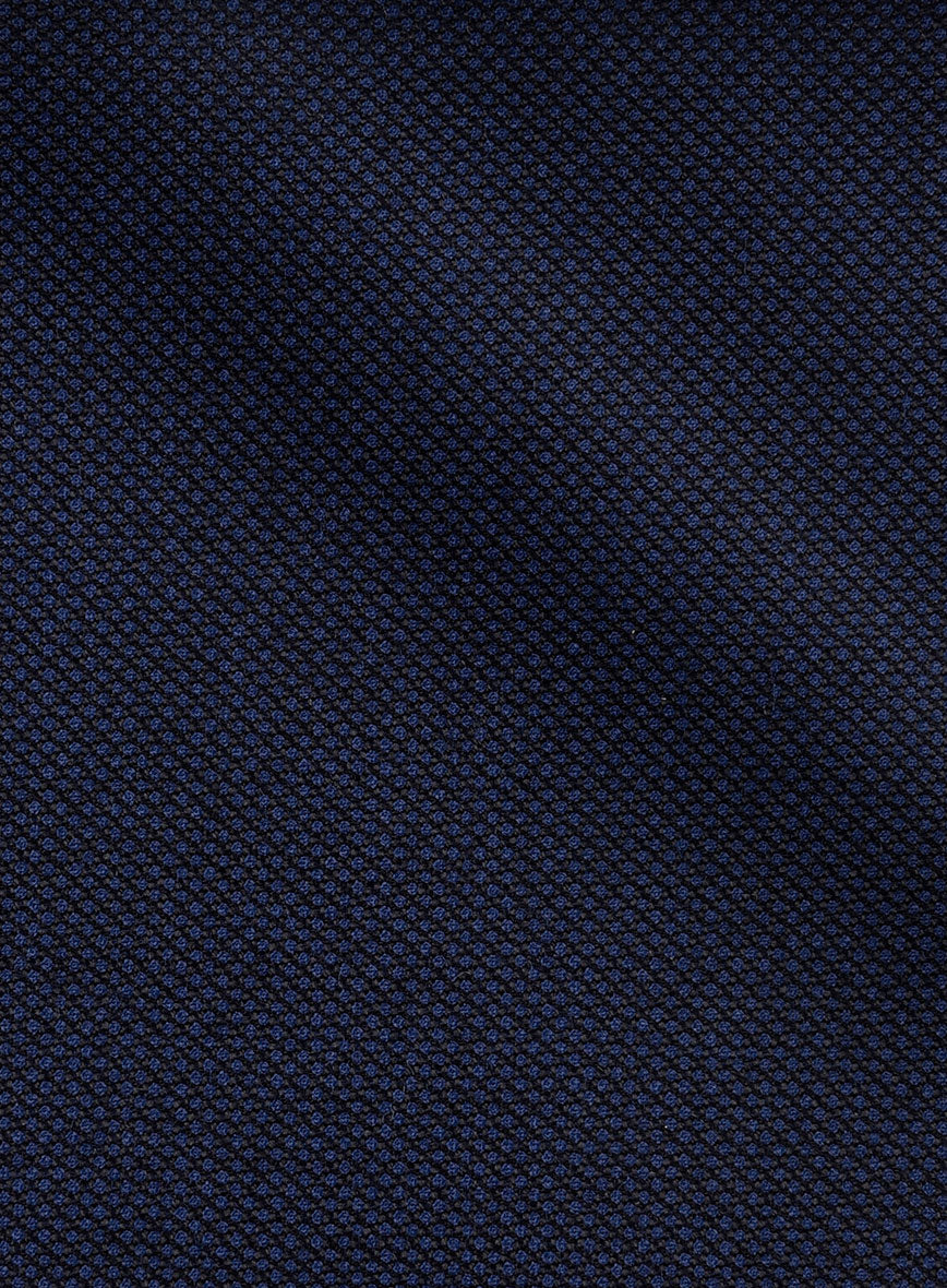 VBC Perennial Ciel Blue Birdseye Wool Jacket - StudioSuits