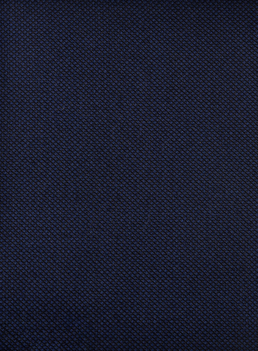 VBC Perennial Ciel Blue Birdseye Wool Jacket - StudioSuits