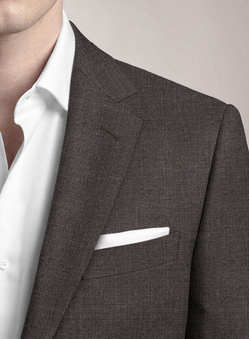 VBC Perennial Cocoa Ash Gray Wool Jacket - StudioSuits