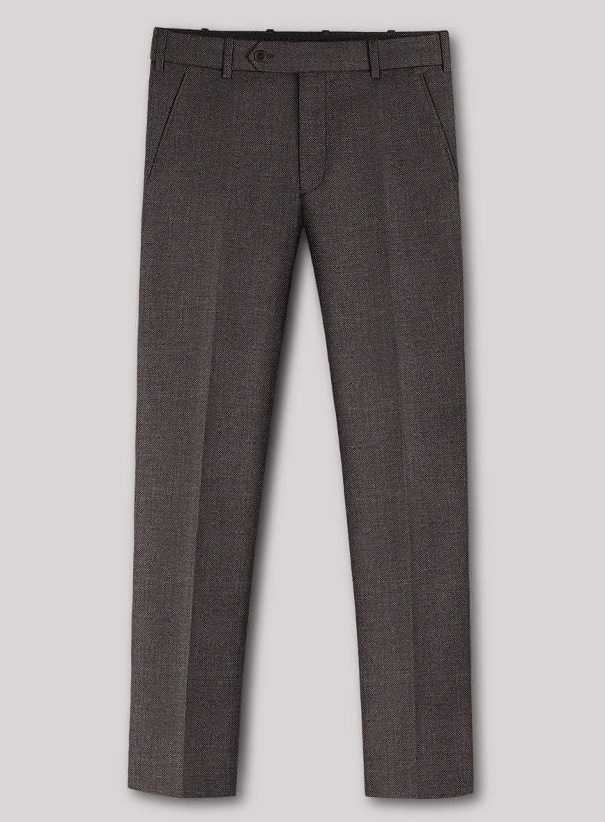 VBC Perennial Cocoa Ash Gray Wool Pants - StudioSuits
