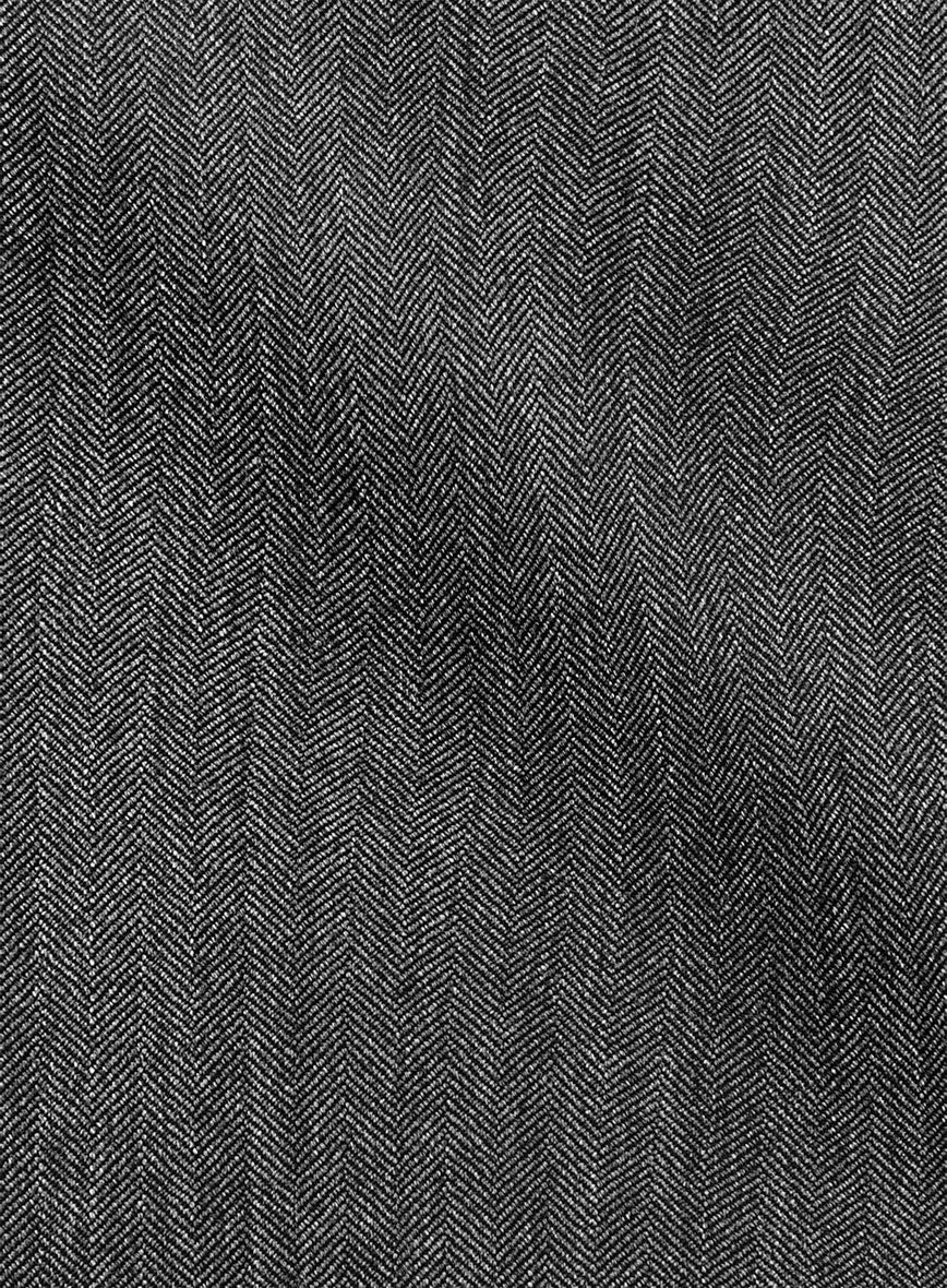 VBC Perennial Iridium Gray Herringbone Wool Suit - StudioSuits