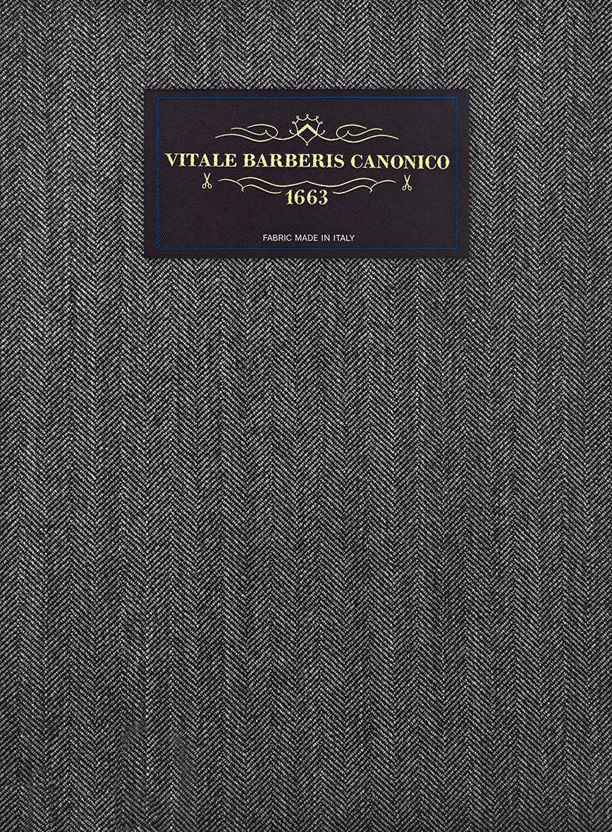 VBC Perennial Iridium Gray Herringbone Wool Suit - StudioSuits