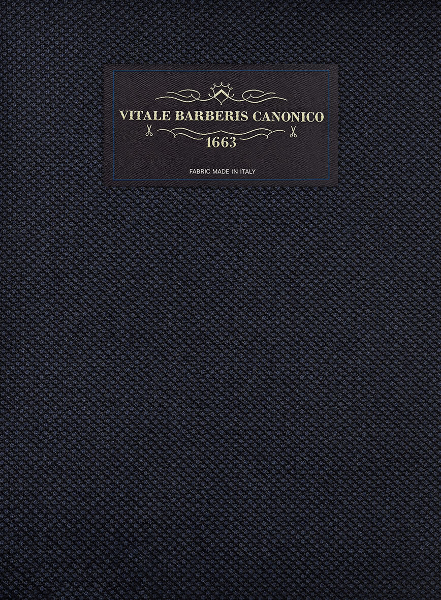 VBC Perennial Marine Shadow Birdseye Wool Jacket - StudioSuits