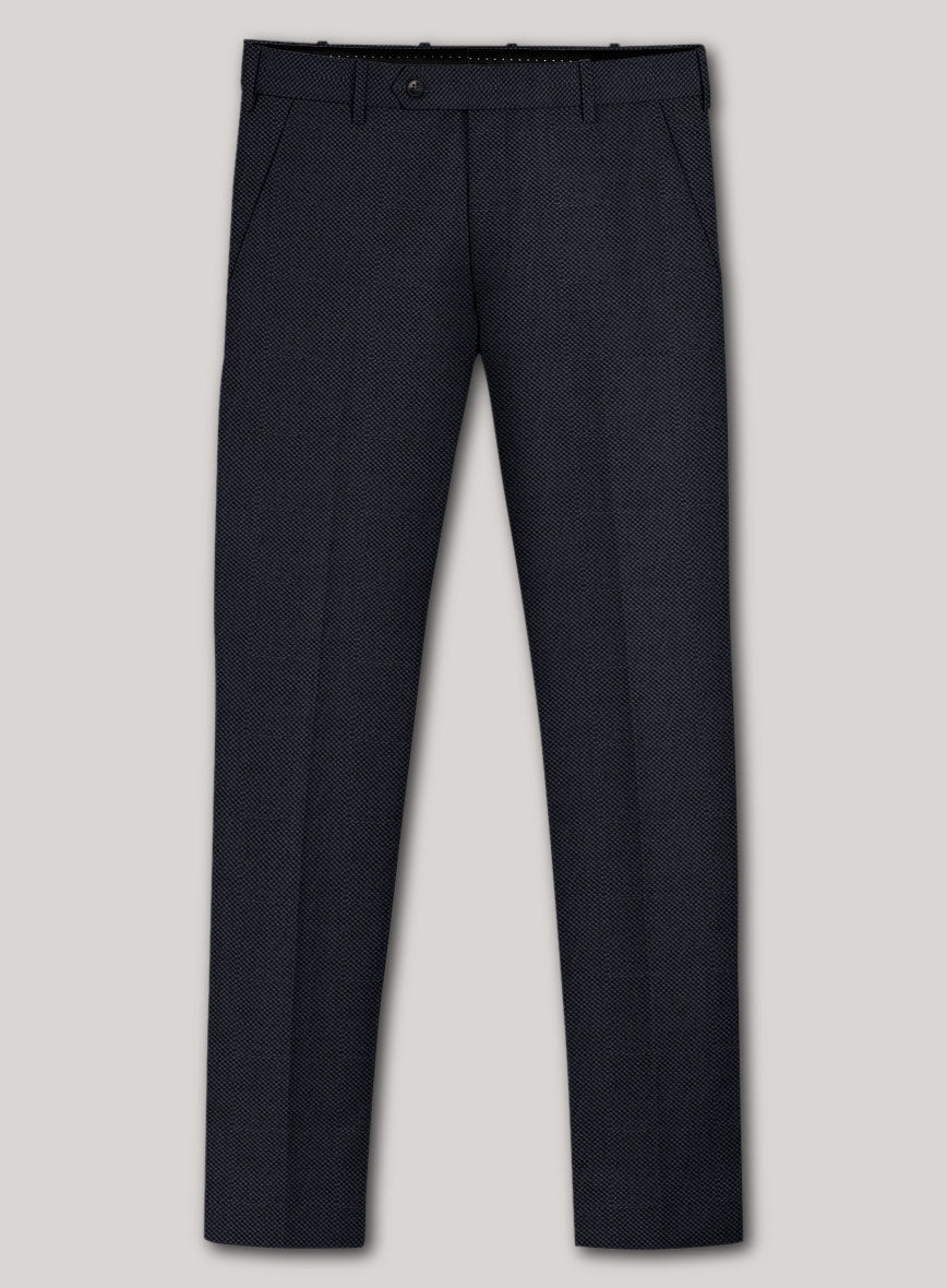 VBC Perennial Marine Shadow Birdseye Wool Pants - StudioSuits