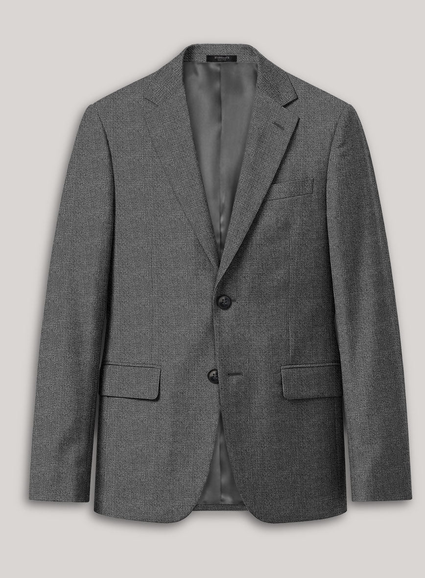 VBC Perennial Metallic Gray Wool Jacket - StudioSuits