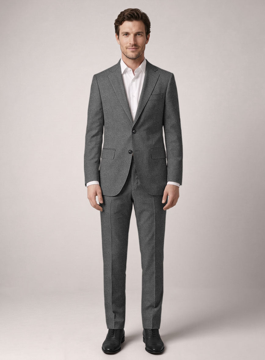VBC Perennial Metallic Gray Wool Suit - StudioSuits