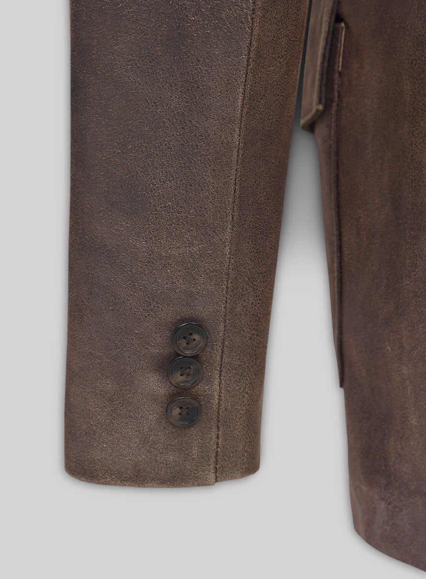 Western Leather Blazer - StudioSuits