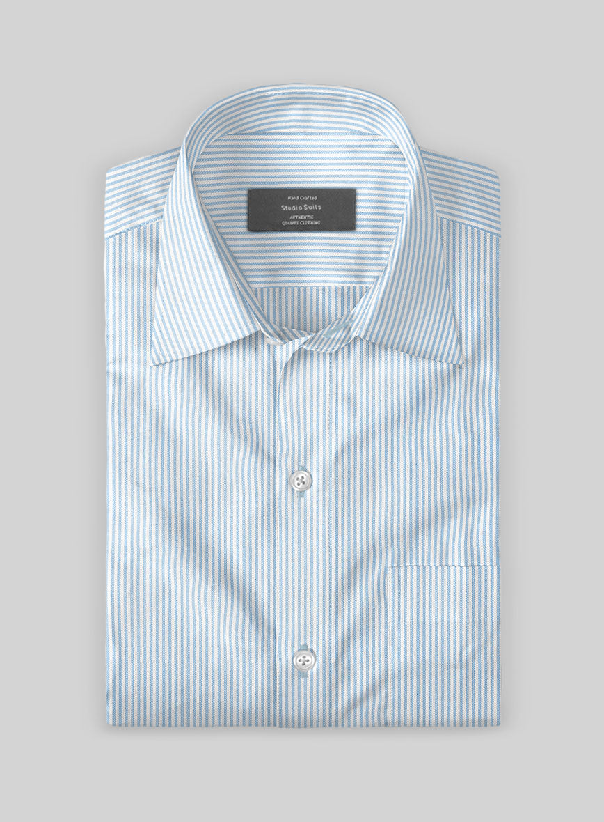 Aero Stripe Cotton Lycra Shirt - StudioSuits