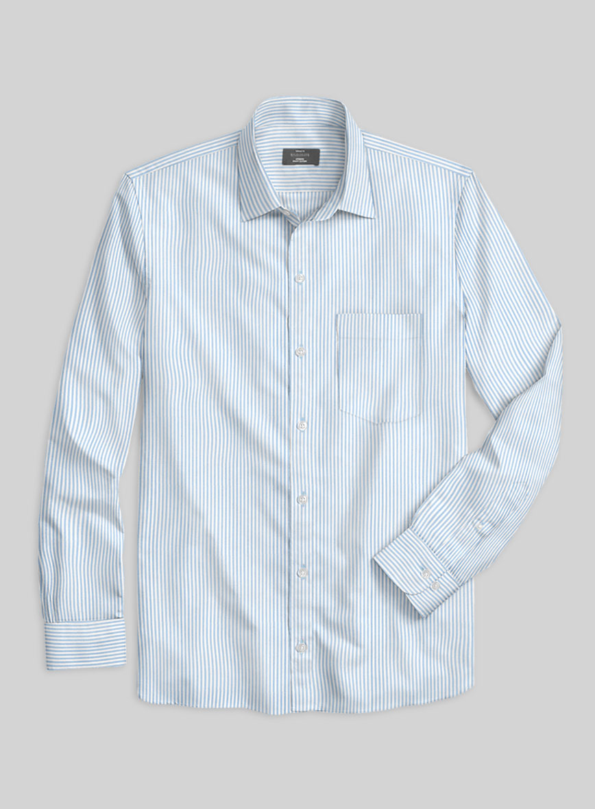 Aero Stripe Cotton Lycra Shirt - StudioSuits