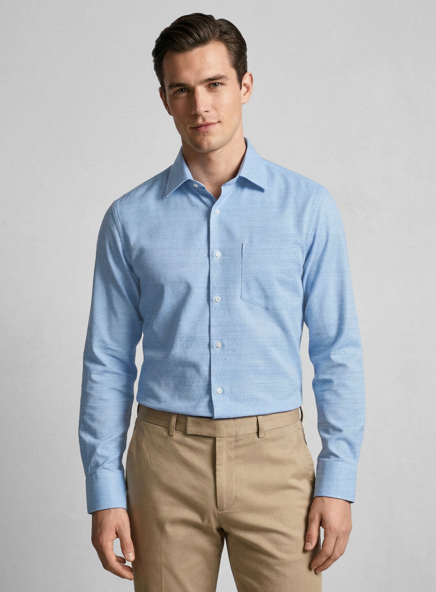 Aether Alloy Dobby Cotton Shirt - StudioSuits