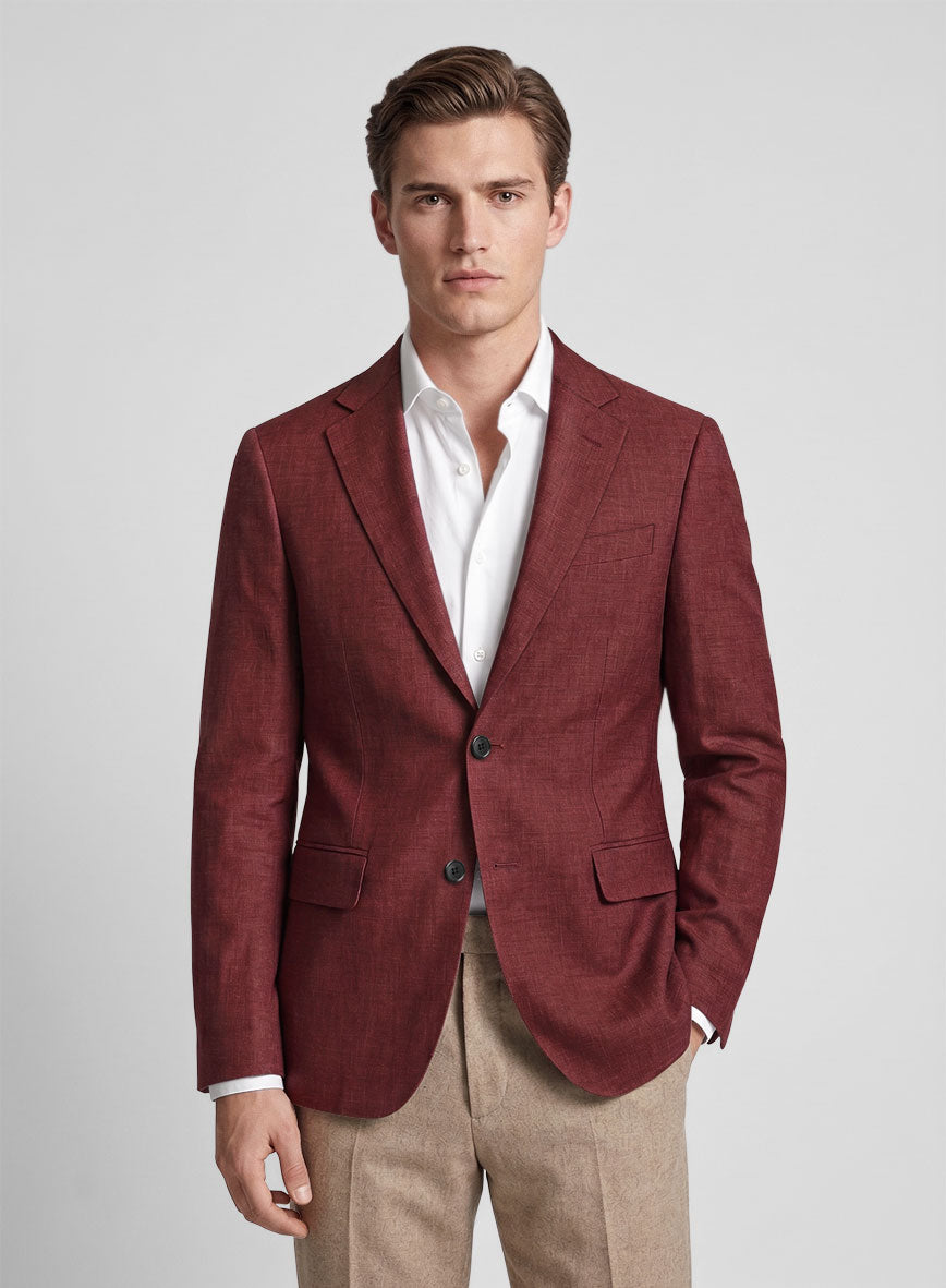 Airweave Oxblood Summer Blazer - StudioSuits