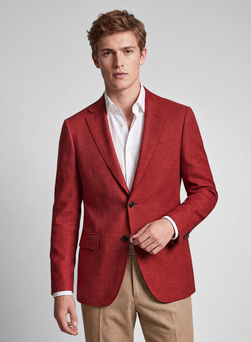 Airweave Rouge Flame Summer Blazer - StudioSuits