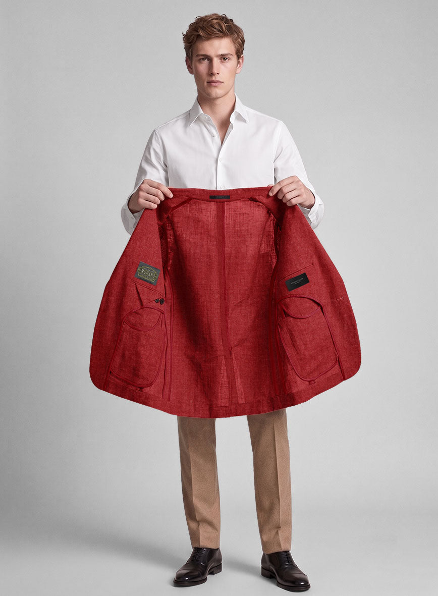 Airweave Rouge Flame Summer Blazer - StudioSuits