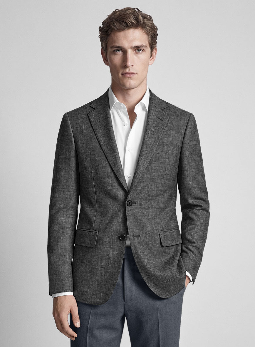 Airweave Sterling Gray Summer Blazer - StudioSuits