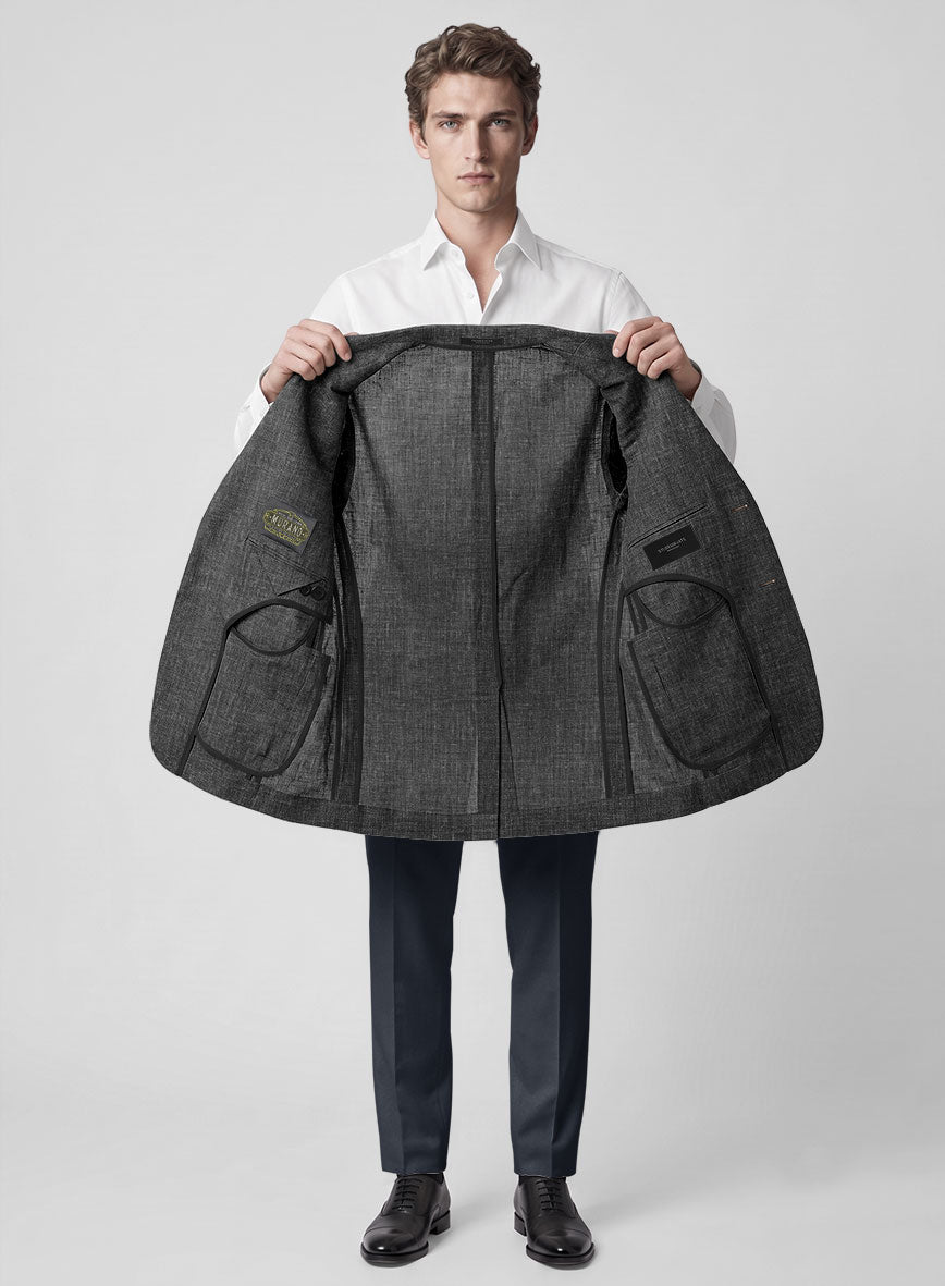 Airweave Sterling Gray Summer Blazer - StudioSuits