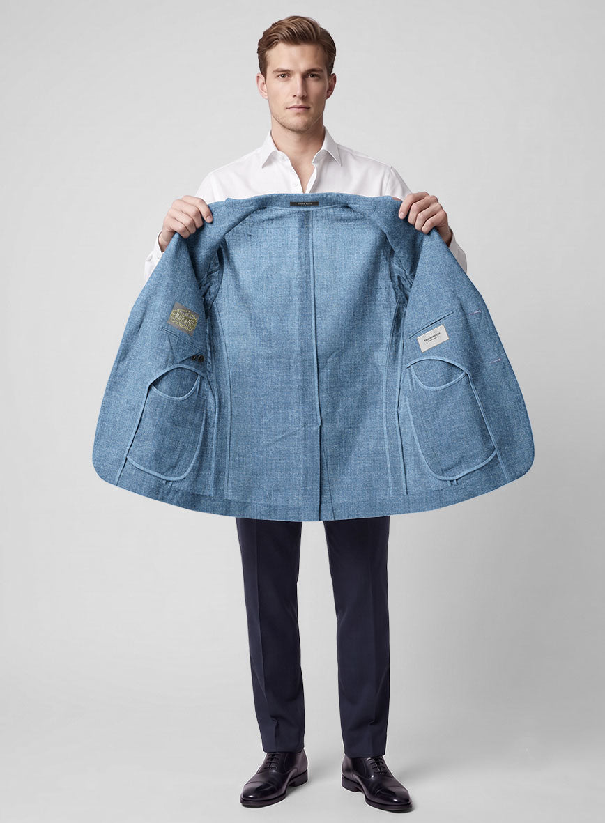 Airweave Tuscan Santorini Sky Summer Blazer - StudioSuits