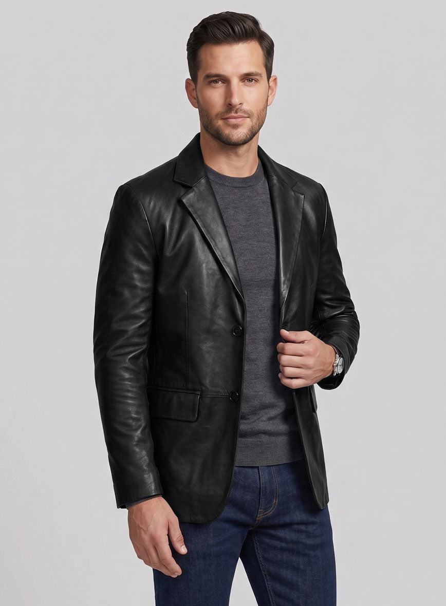 Al Pacino Leather Blazer - StudioSuits