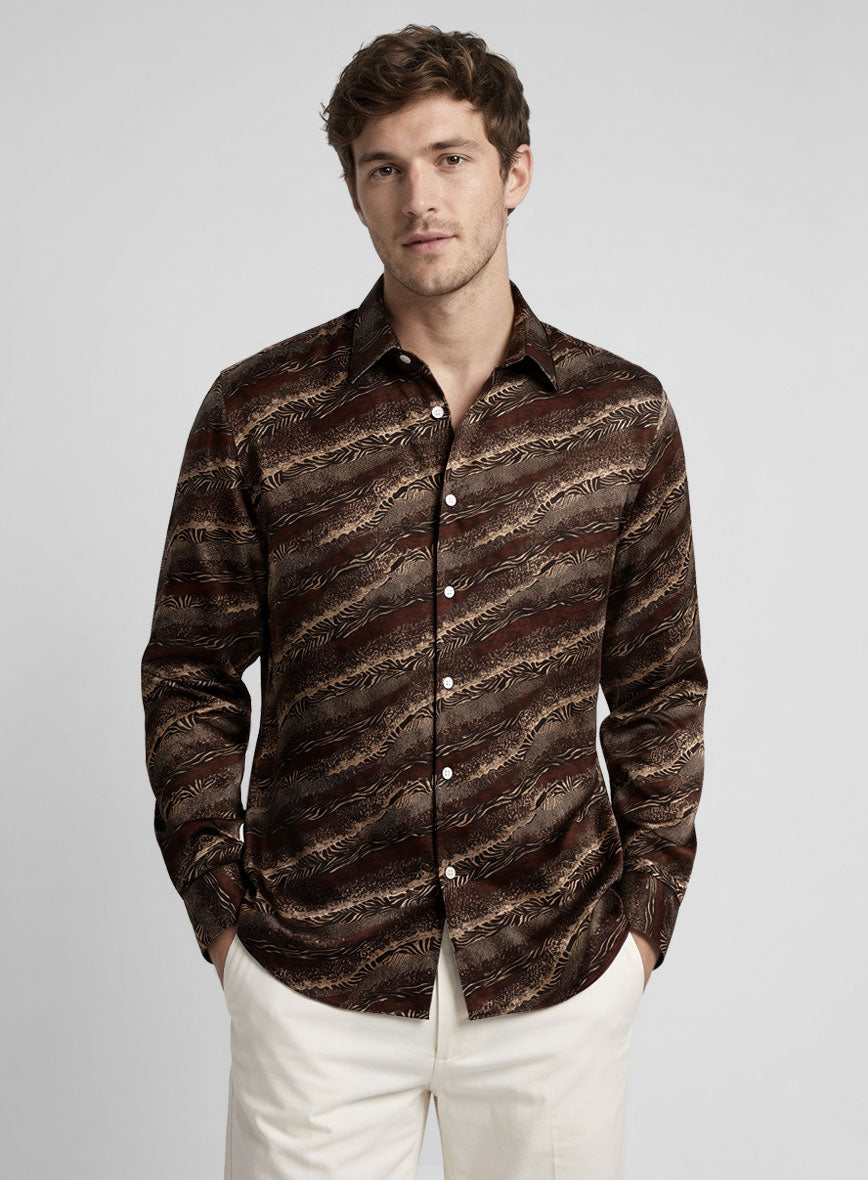 Alarico Silk Cotton Shirt - StudioSuits