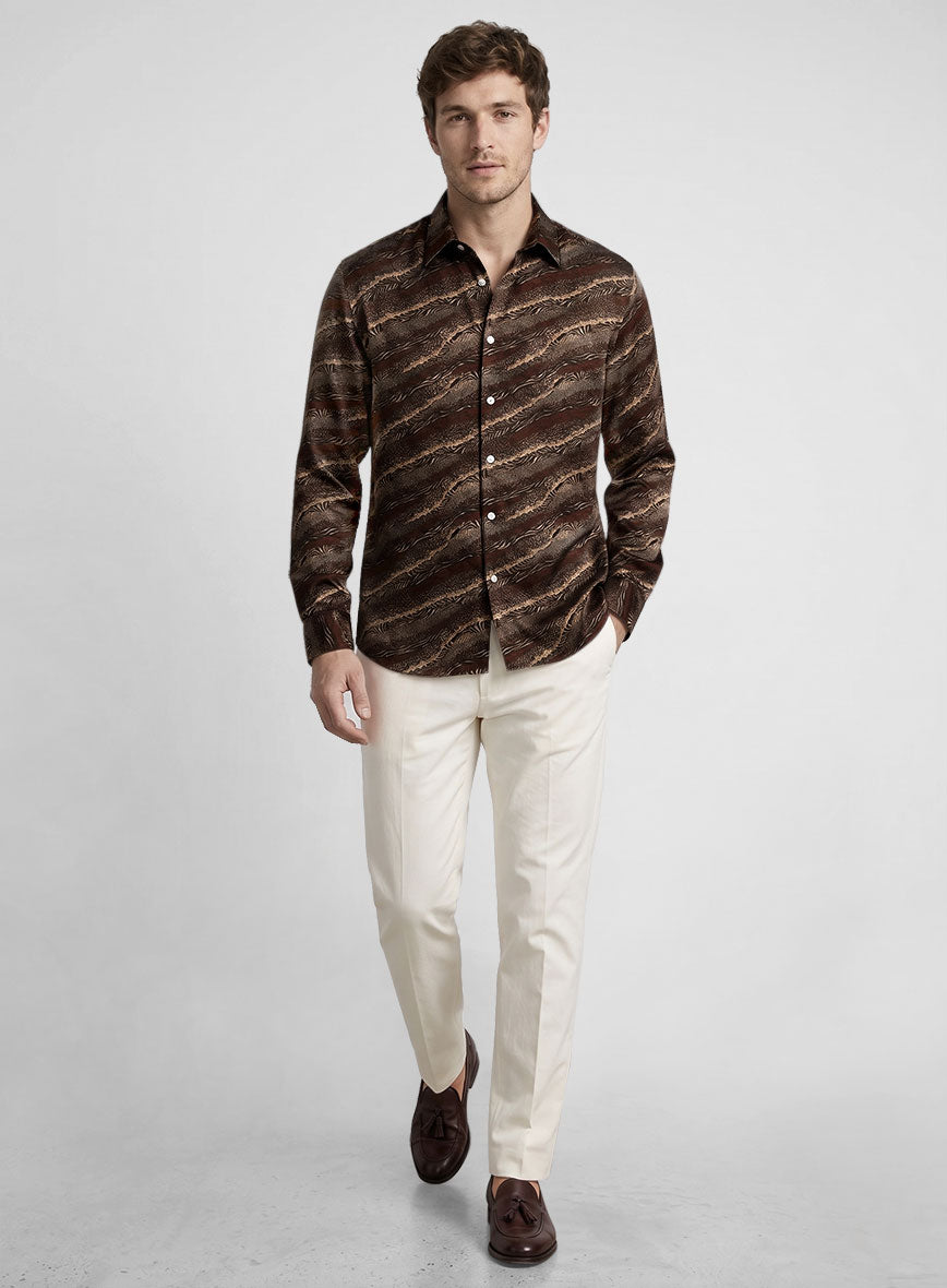 Alarico Silk Cotton Shirt - StudioSuits