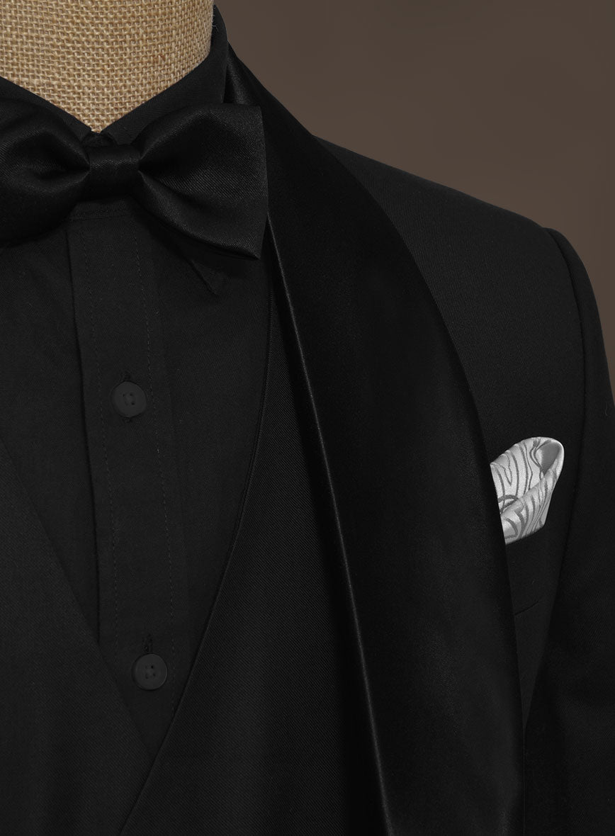 All Black Wool Tuxedo Suit II - StudioSuits