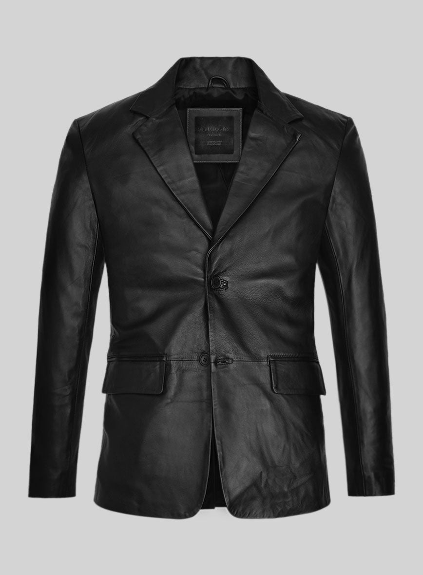 Al Pacino Leather Blazer - StudioSuits
