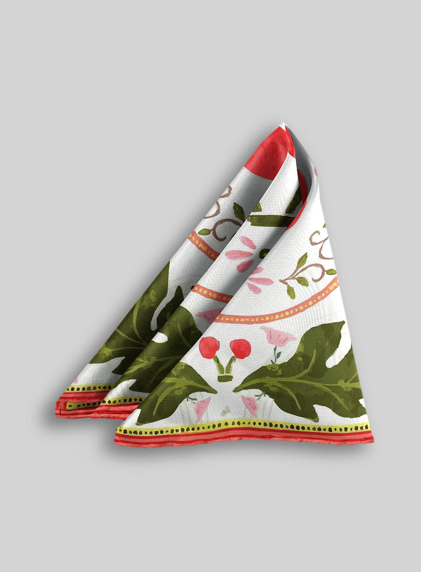 Amarena Silk Pocket Square - StudioSuits