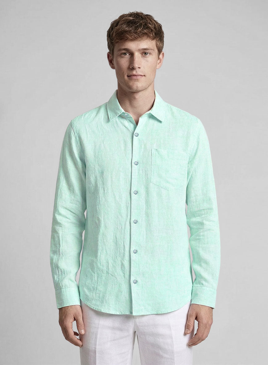 Arctic Tide Linen Shirt - StudioSuits
