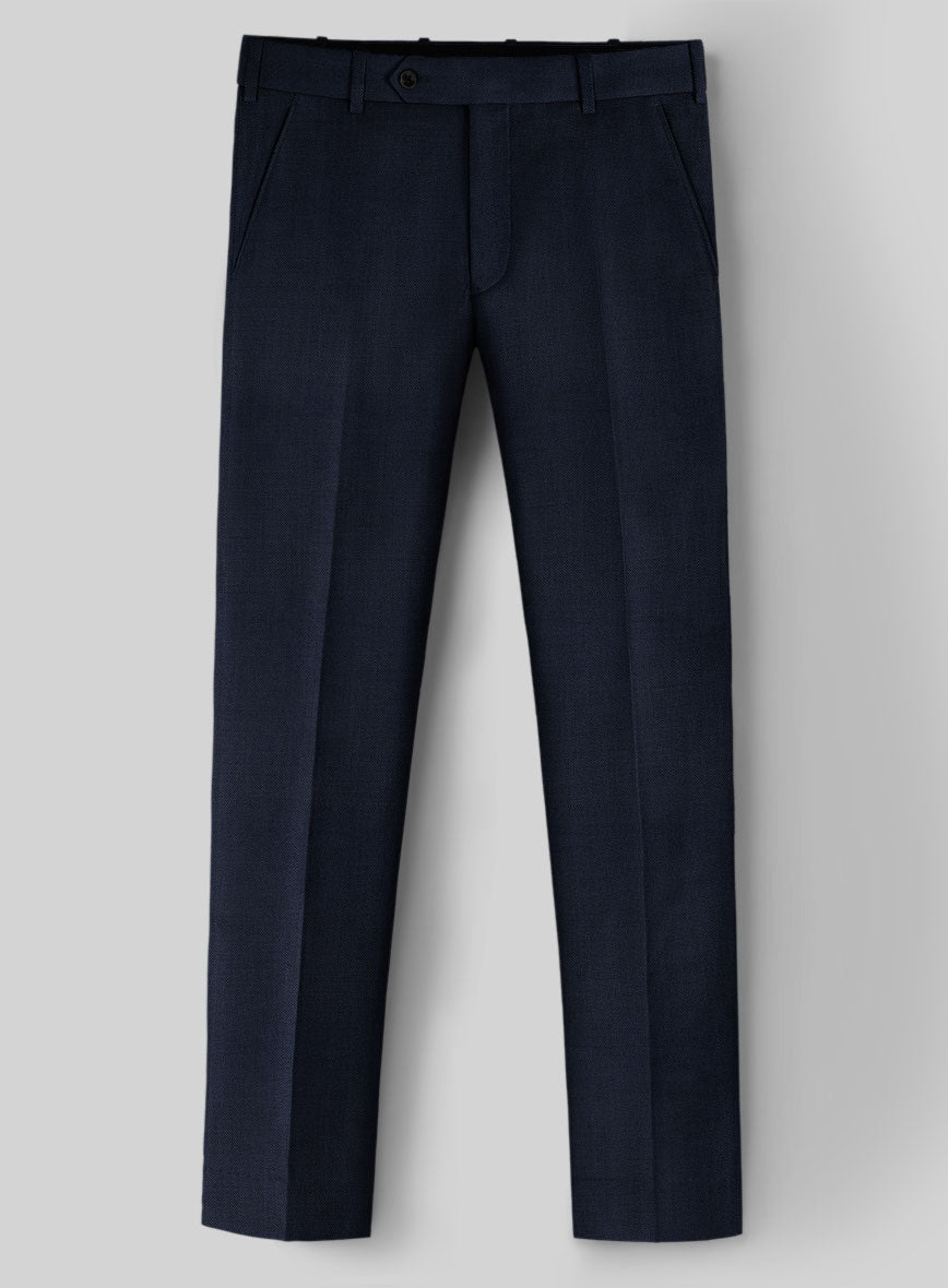 Aristo Blue Wool Pants - StudioSuits