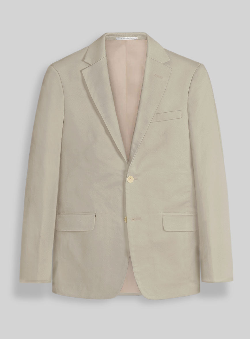 Army Khaki Stretch Chino Suit - StudioSuits
