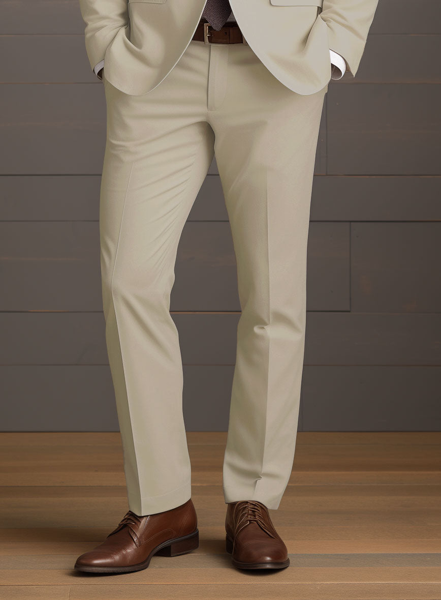 Army Khaki Stretch Chino Suit - StudioSuits
