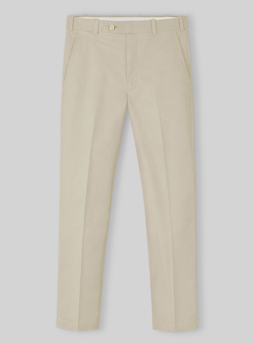 Army Khaki Stretch Chino Pants - StudioSuits