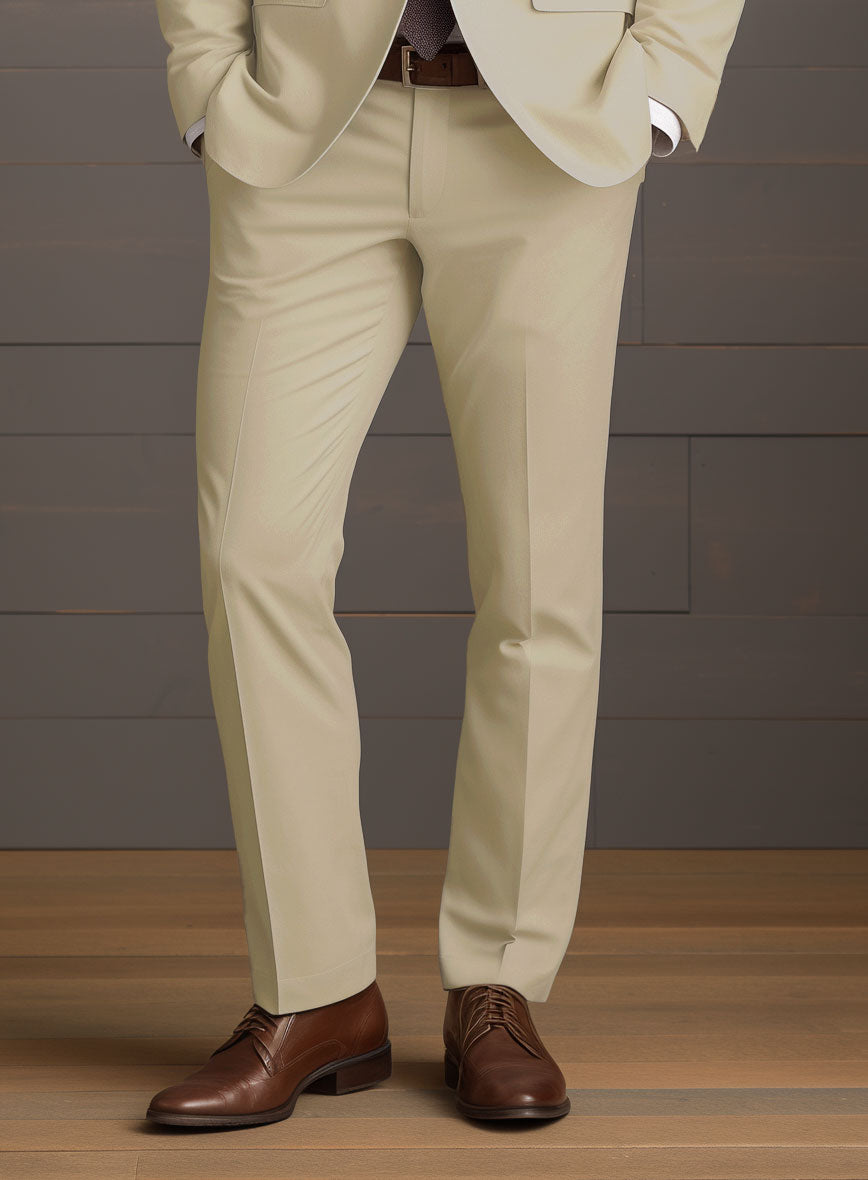 Army Khaki Stretch Chino Pants - StudioSuits