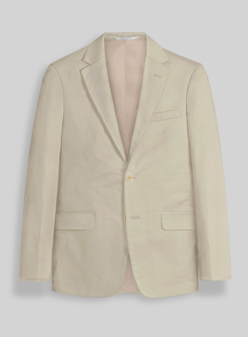 Army Khaki Stretch Chino Suit - StudioSuits