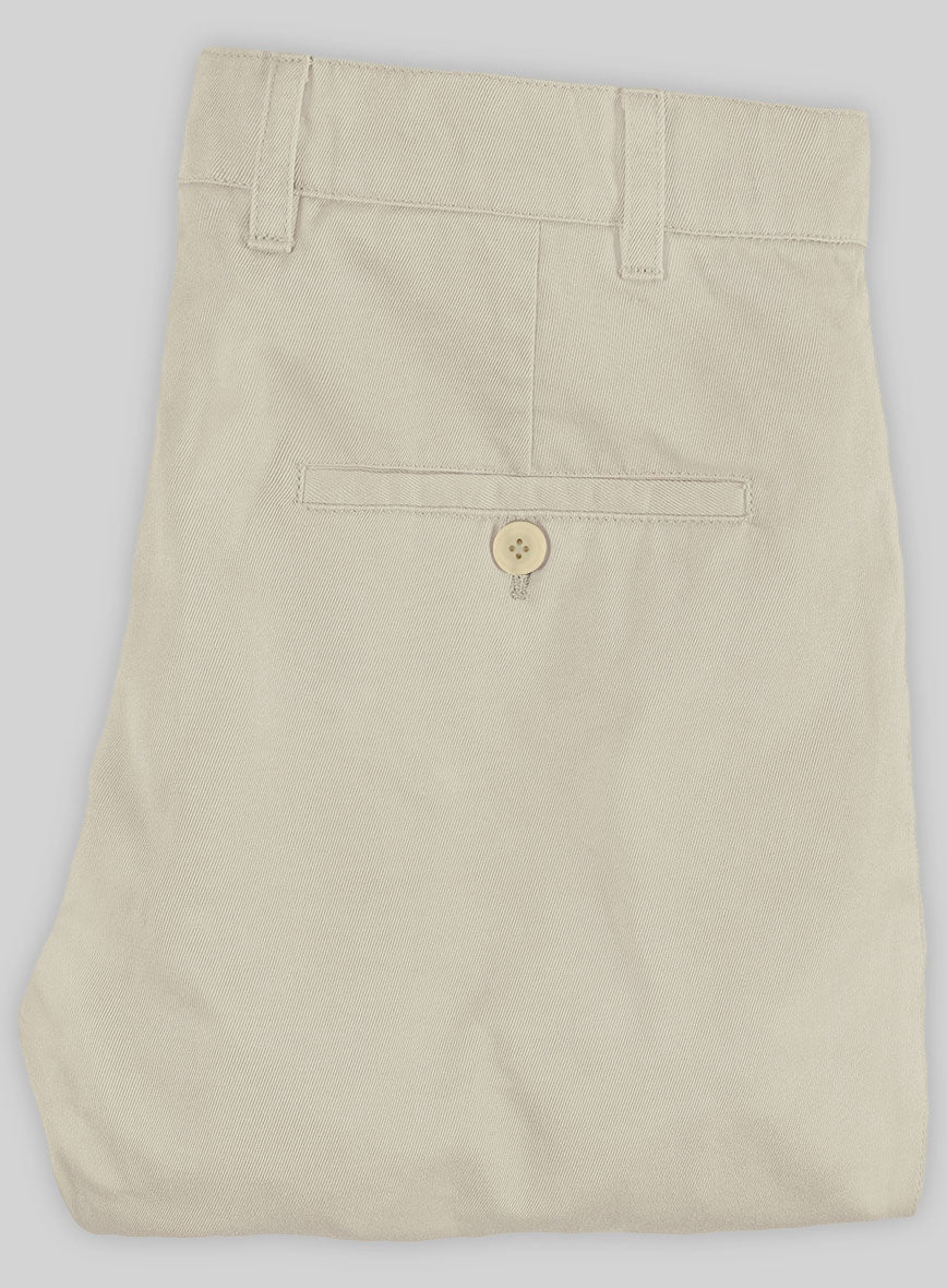 Washed Army Khaki Stretch Chino Pants - StudioSuits