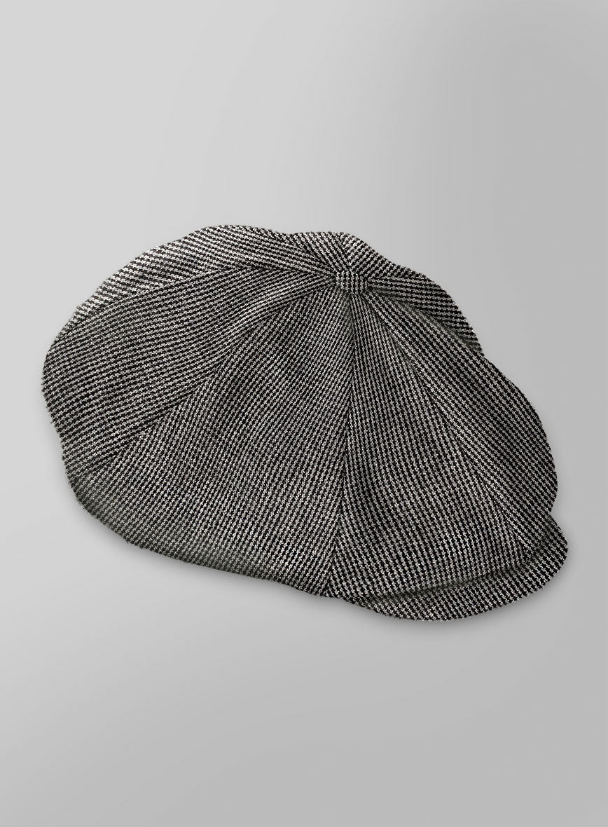 Arthur Shelby Peaky Blinders Gray Tweed Newsboy Cap - StudioSuits