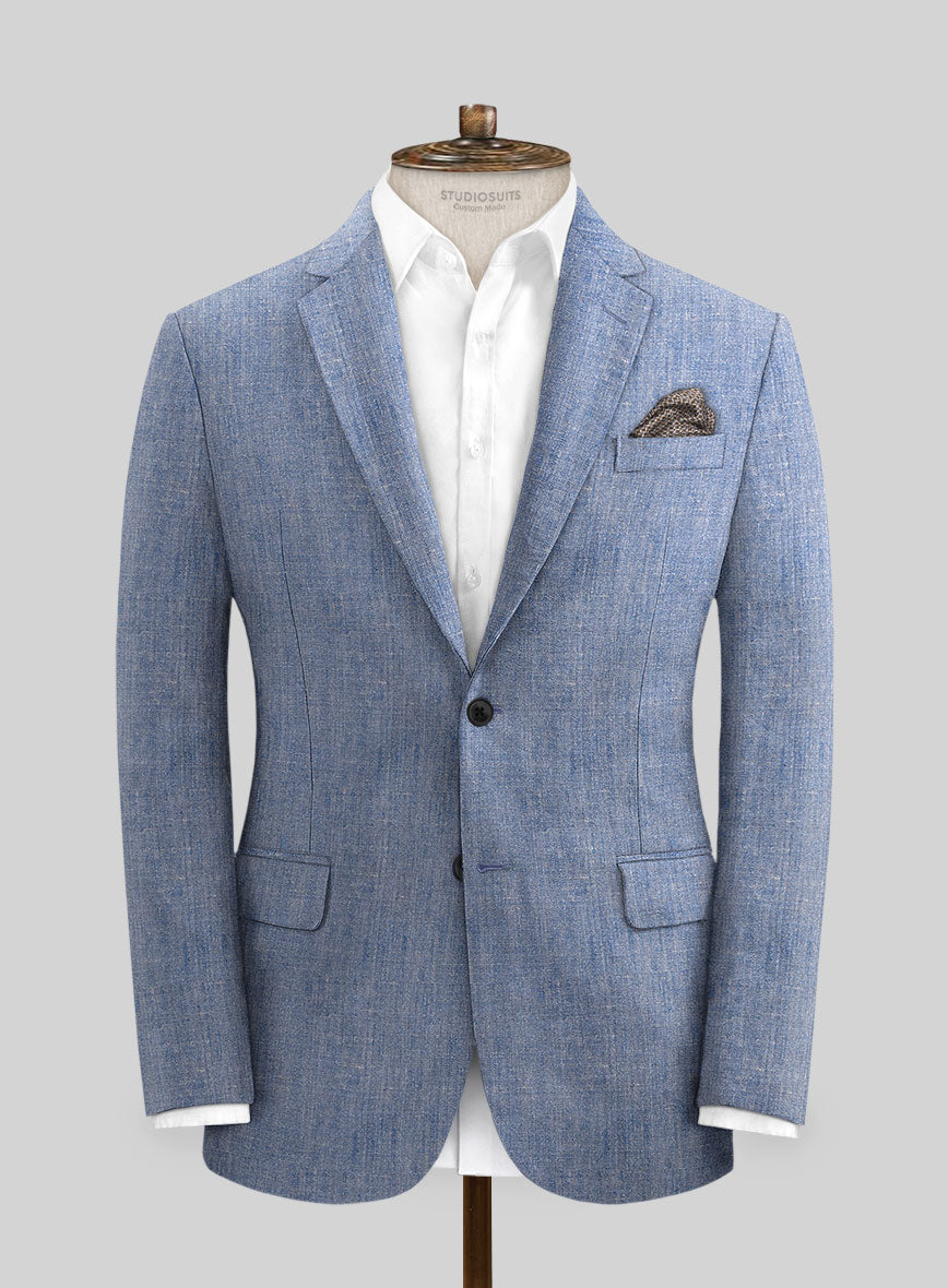 Italian Linen Artisanal Light Blue Suit – StudioSuits