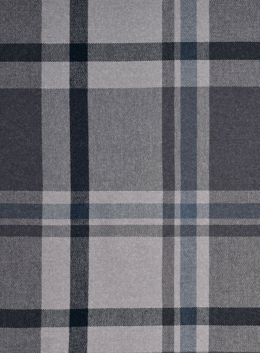 Ashbar Check Cotton Lycra Shirt - StudioSuits