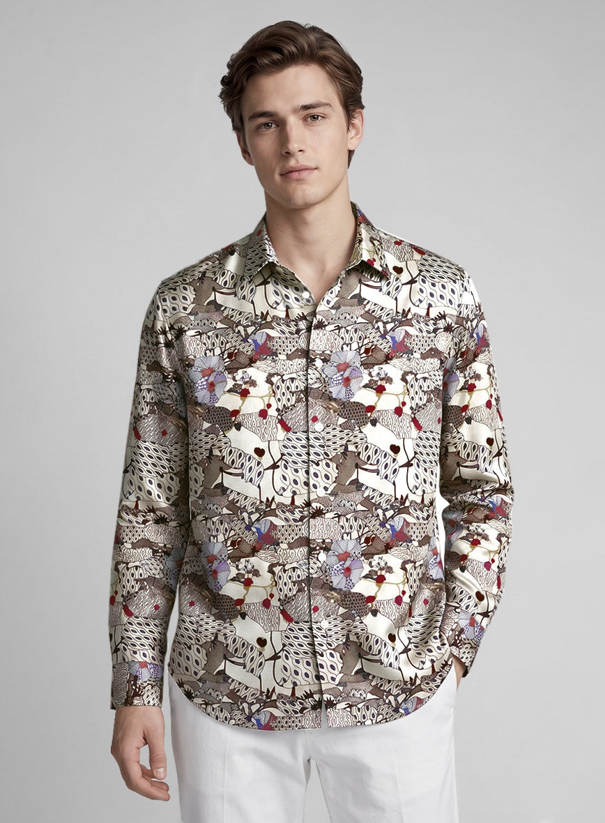 Atelier Foliage Silk Shirt - StudioSuits
