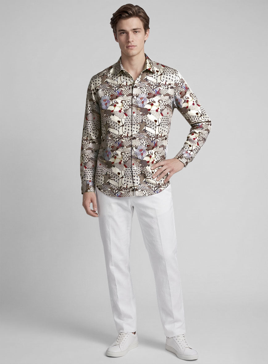 Atelier Foliage Silk Shirt - StudioSuits