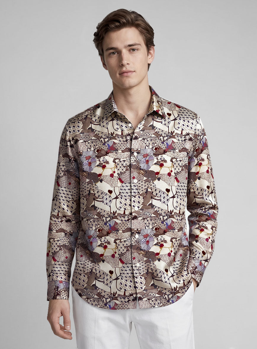 Atelier Foliage Silk Shirt - StudioSuits
