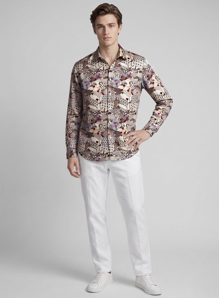 Atelier Foliage Silk Shirt - StudioSuits
