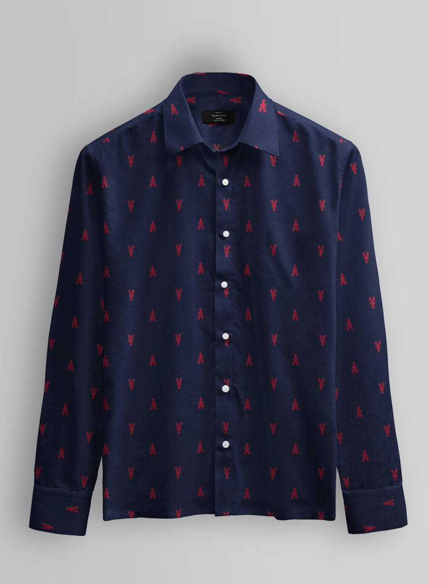 Atlantic Lobster Cotton Shirt - StudioSuits