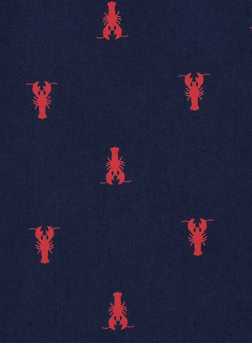 Atlantic Lobster Cotton Shirt - StudioSuits