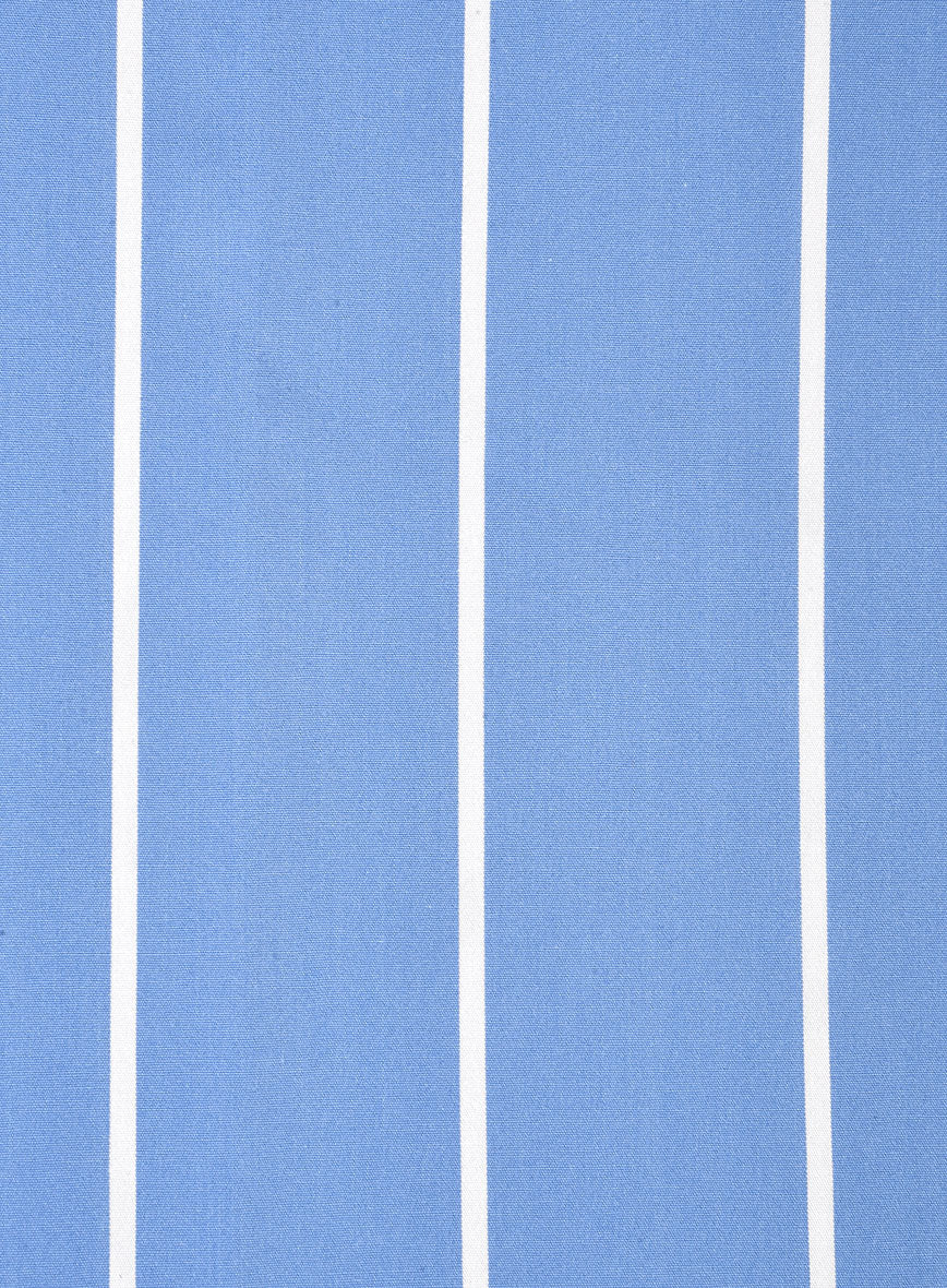 Atlantic Stripe Cotton Shirt - StudioSuits