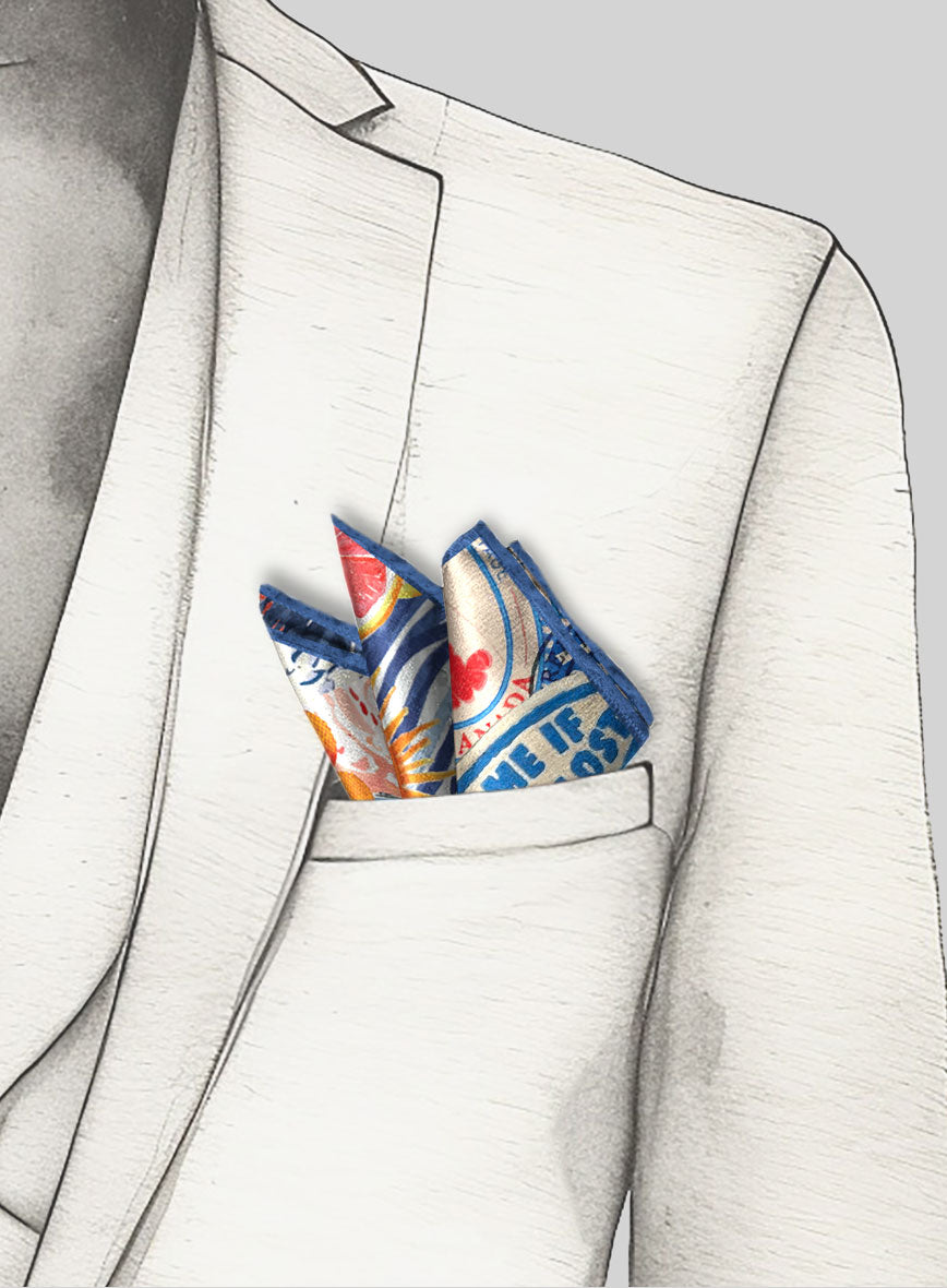 Aurelia Silk Pocket Square - StudioSuits