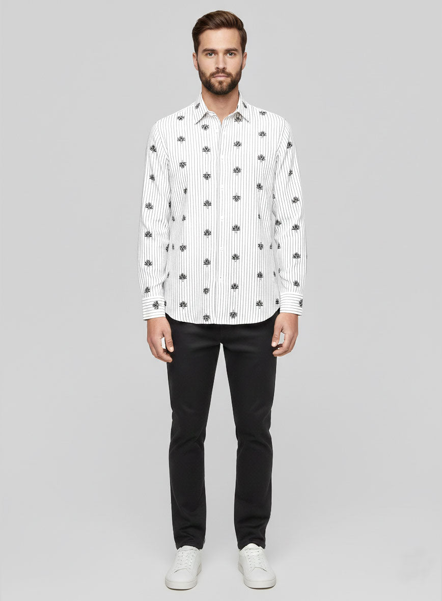 Axis Leaf Cotton Shirt - StudioSuits