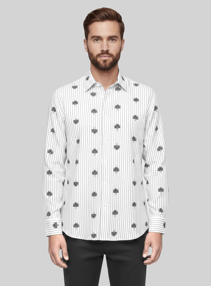 Axis Leaf Cotton Shirt - StudioSuits